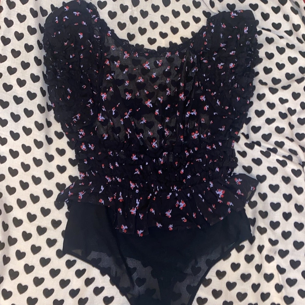 Free People Juliet Printed Bodysuit - Picture 5 of 5